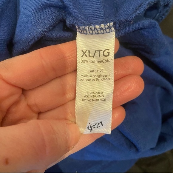 💥5/$25 ‎ G21 men’s blue coloured t-shirt in size x-large - Picture 7 of 8
